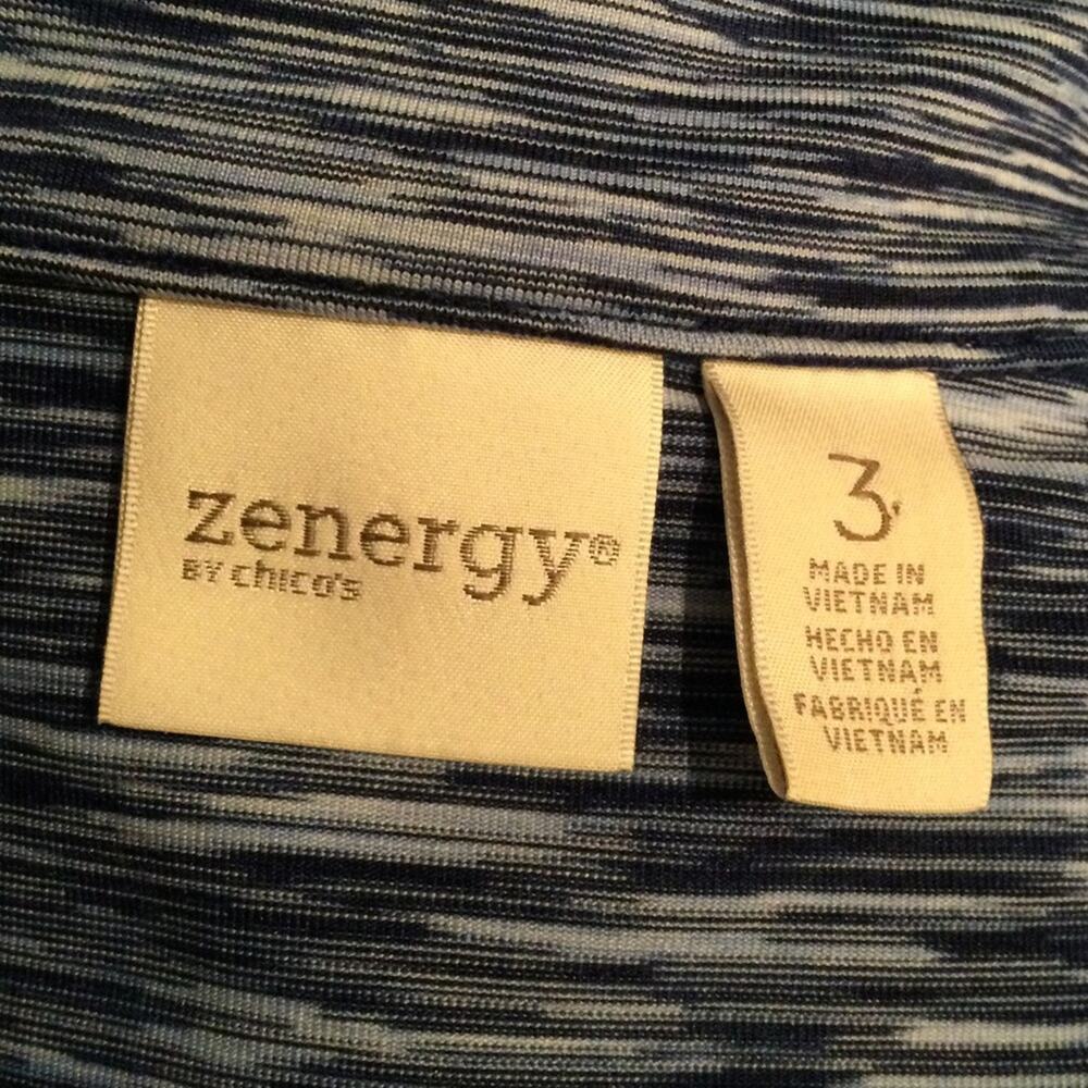 Zenergy by Chico’s blue athletic/casual jacket 3 - Picture 4 of 6